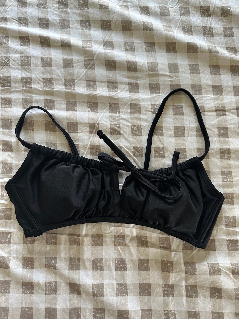 Xhilaration Black Bralette Bikini Top